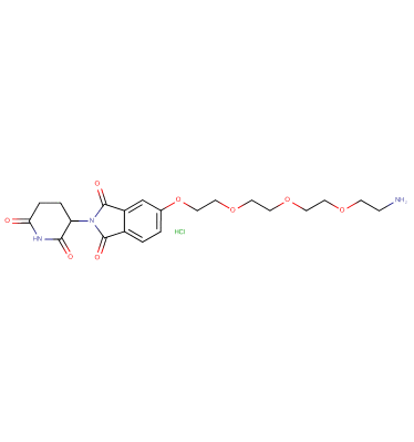 Thalidomide-5'-O-PEG3-C2-amine HCl