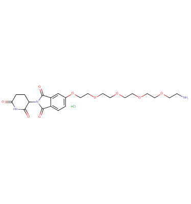 Thalidomide-5'-O-PEG4-C2-amine HCl