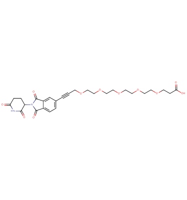 Thalidomide-5'-propargyl-PEG5-acid