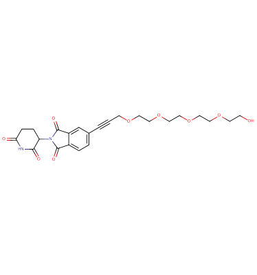 Thalidomide-5'-propargyl-PEG4-OH