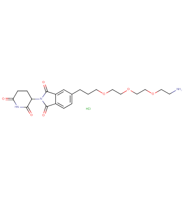 Thalidomide-5'-C3-PEG3-amine HCl