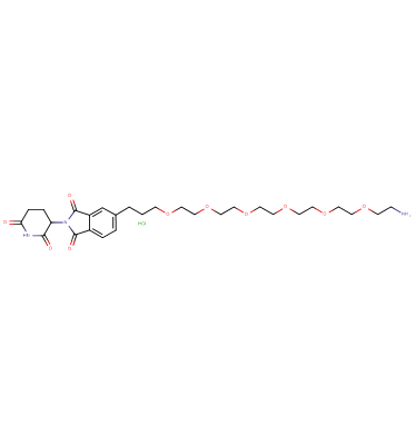 Thalidomide-5'-C3-PEG6-amine HCl
