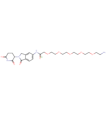 Lenalidomide-5'-acetamido-O-PEG4-C2-amine HCl