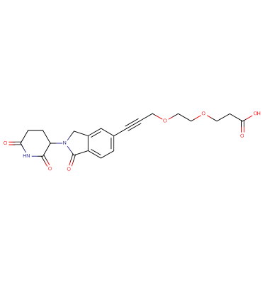 Phthalimidinoglutarimide-5'-propargyl-O-PEG1-C2-acid