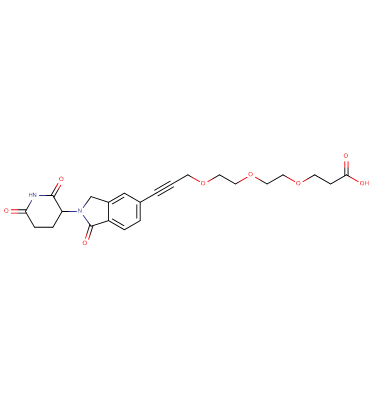 Phthalimidinoglutarimide-5'-propargyl-O-PEG2-C2-acid