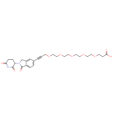 Phthalimidinoglutarimide-5'-propargyl-O-PEG4-C2-acid