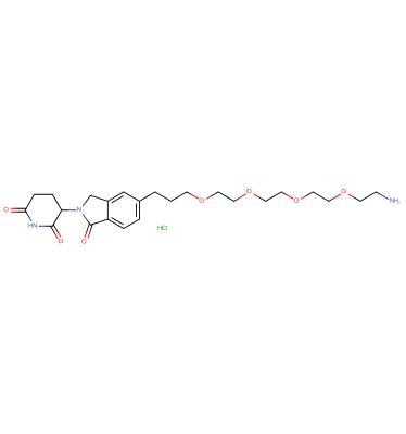 Phthalimidinoglutarimide-5'-C3-O-PEG3-C2-amine HCl