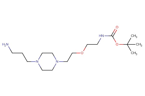tert-butyl N-(2-{2-[4-(3-aminopropyl)piperazin-1-yl]ethoxy}ethyl)carbamate
