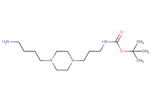 tert-butyl N-{3-[4-(4-aminobutyl)piperazin-1-yl]propyl}carbamate