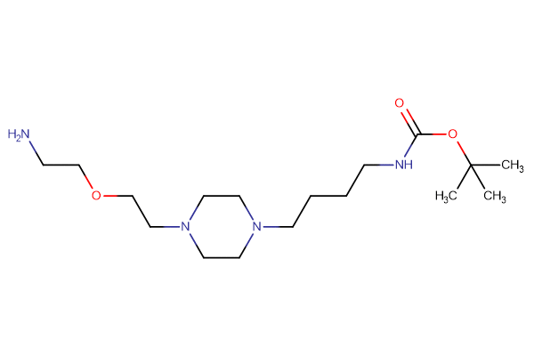 tert-butyl N-(4-{4-[2-(2-aminoethoxy)ethyl]piperazin-1-yl}butyl)carbamate