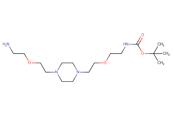 tert-butyl N-[2-(2-{4-[2-(2-aminoethoxy)ethyl]piperazin-1-yl}ethoxy)ethyl]carbamate