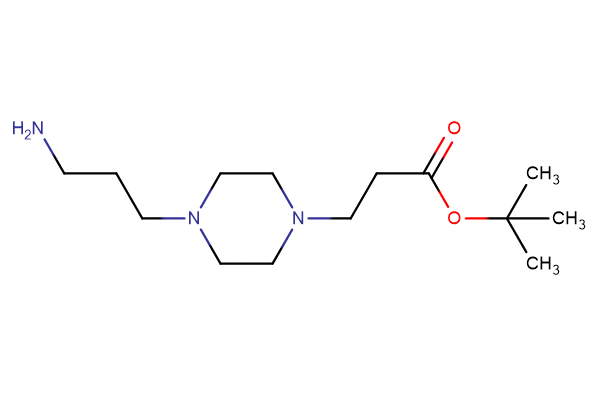 tert-butyl 3-[4-(3-aminopropyl)piperazin-1-yl]propanoate