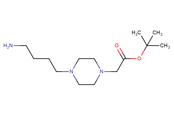 tert-butyl 2-[4-(4-aminobutyl)piperazin-1-yl]acetate