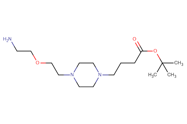 tert-butyl 4-{4-[2-(2-aminoethoxy)ethyl]piperazin-1-yl}butanoate