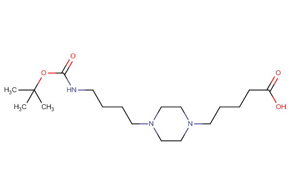 5-[4-(4-{[(tert-butoxy)carbonyl]amino}butyl)piperazin-1-yl]pentanoic acid