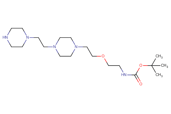 tert-butyl N-[2-(2-{4-[2-(piperazin-1-yl)ethyl]piperazin-1-yl}ethoxy)ethyl]carbamate