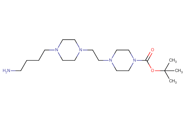 tert-butyl 4-{2-[4-(4-aminobutyl)piperazin-1-yl]ethyl}piperazine-1-carboxylate