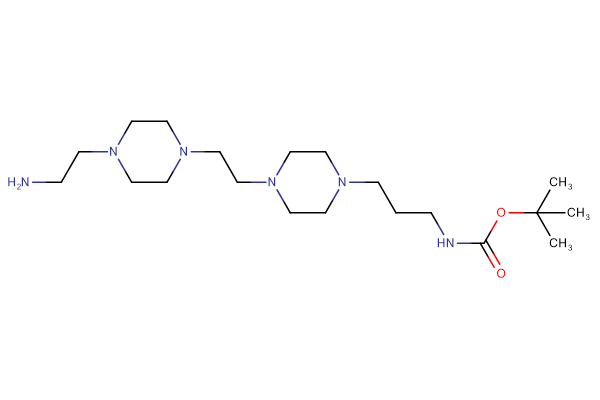 tert-butyl N-[3-(4-{2-[4-(2-aminoethyl)piperazin-1-yl]ethyl}piperazin-1-yl)propyl]carbamate