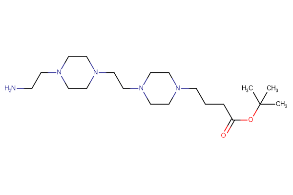 tert-butyl 4-(4-{2-[4-(2-aminoethyl)piperazin-1-yl]ethyl}piperazin-1-yl)butanoate
