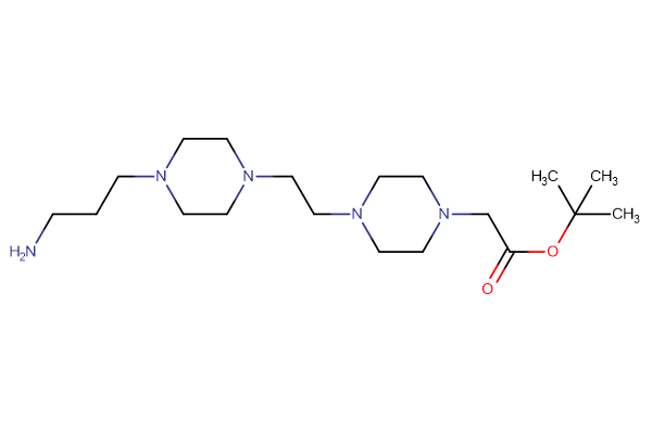 tert-butyl 2-(4-{2-[4-(3-aminopropyl)piperazin-1-yl]ethyl}piperazin-1-yl)acetate