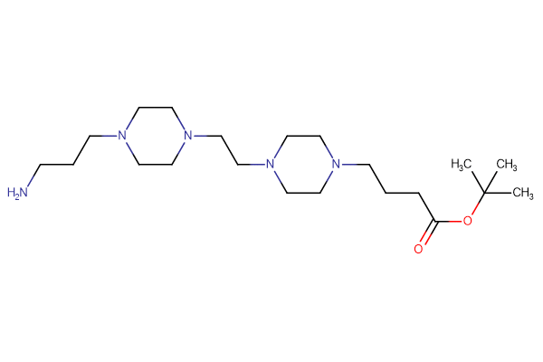 tert-butyl 4-(4-{2-[4-(3-aminopropyl)piperazin-1-yl]ethyl}piperazin-1-yl)butanoate