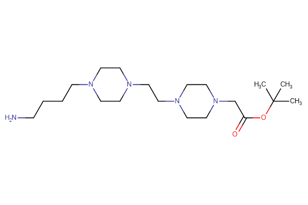 tert-butyl 2-(4-{2-[4-(4-aminobutyl)piperazin-1-yl]ethyl}piperazin-1-yl)acetate