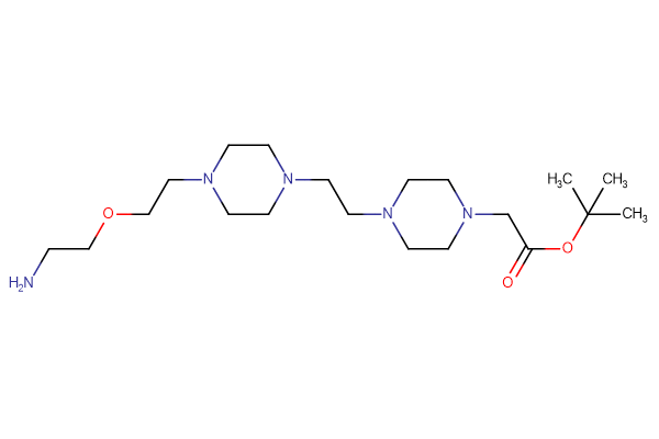tert-butyl 2-[4-(2-{4-[2-(2-aminoethoxy)ethyl]piperazin-1-yl}ethyl)piperazin-1-yl]acetate