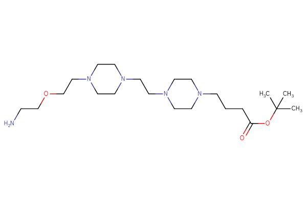 tert-butyl 4-[4-(2-{4-[2-(2-aminoethoxy)ethyl]piperazin-1-yl}ethyl)piperazin-1-yl]butanoate
