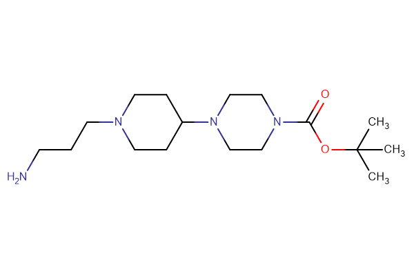 tert-butyl 4-[1-(3-aminopropyl)piperidin-4-yl]piperazine-1-carboxylate