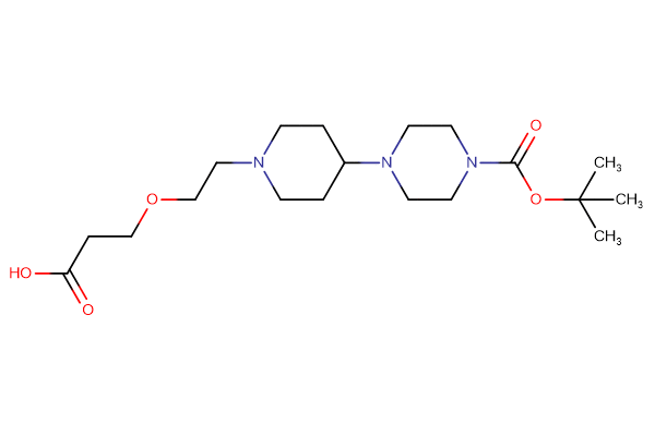 3-[2-(4-{4-[(tert-butoxy)carbonyl]piperazin-1-yl}piperidin-1-yl)ethoxy]propanoic acid