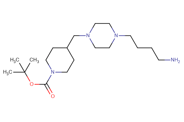 tert-butyl 4-{[4-(4-aminobutyl)piperazin-1-yl]methyl}piperidine-1-carboxylate