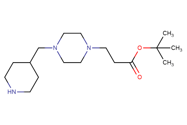 tert-butyl 3-{4-[(piperidin-4-yl)methyl]piperazin-1-yl}propanoate