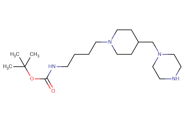 tert-butyl N-(4-{4-[(piperazin-1-yl)methyl]piperidin-1-yl}butyl)carbamate
