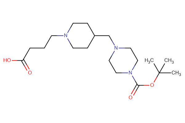 4-[4-({4-[(tert-butoxy)carbonyl]piperazin-1-yl}methyl)piperidin-1-yl]butanoic acid