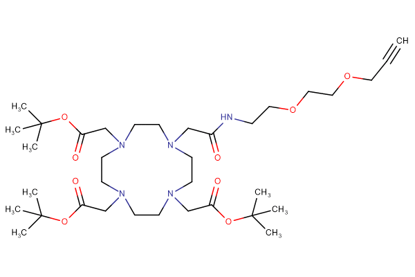 DOTA-tris(t-Bu)ester-PEG2-propargyl