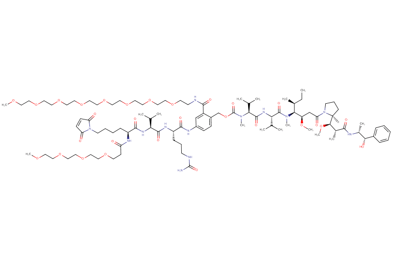 Mal-Lys(m-PEG4)-Val-Cit-PAB(m-PEG8)-MMAE