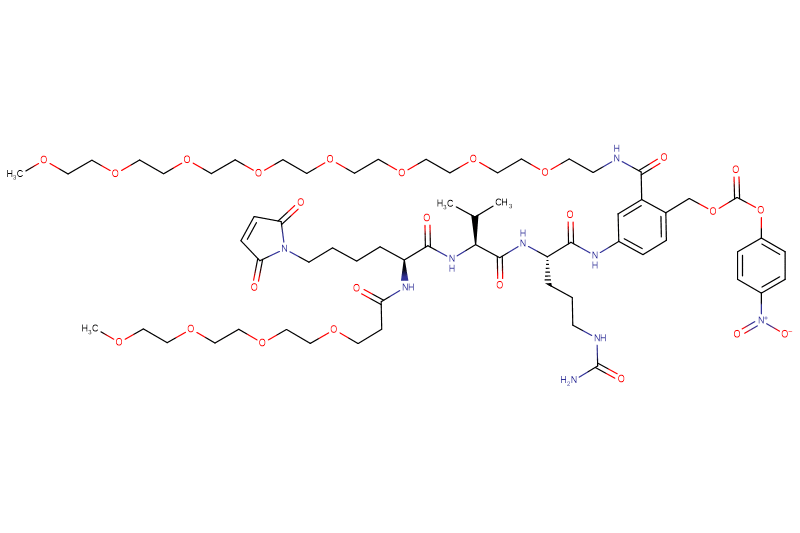 Mal-Lys(m-PEG4)-Val-Cit-PAB(m-PEG8)-PNP