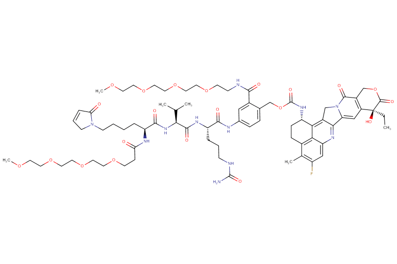 Mal-Lys(m-PEG4)-Val-Cit-PAB(m-PEG4)-Exatecan
