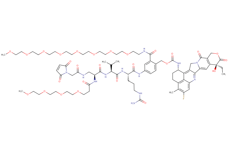 Mal-Acetyl-Dap(m-PEG4)-Val-Cit-PAB(m-PEG8)-Exatecan