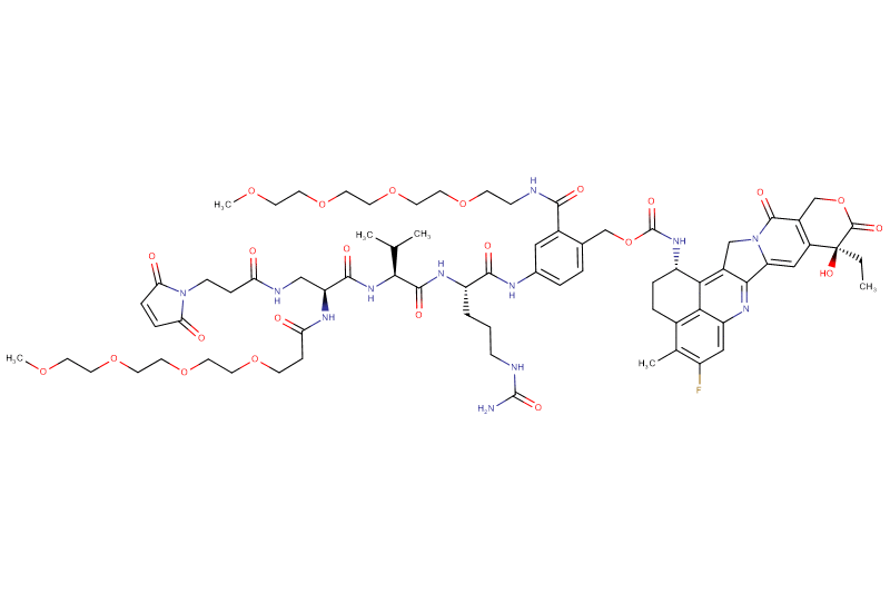 Mal-Propionyl-Dap(m-PEG4)-Val-Cit-PAB(m-PEG4)-Exatecan