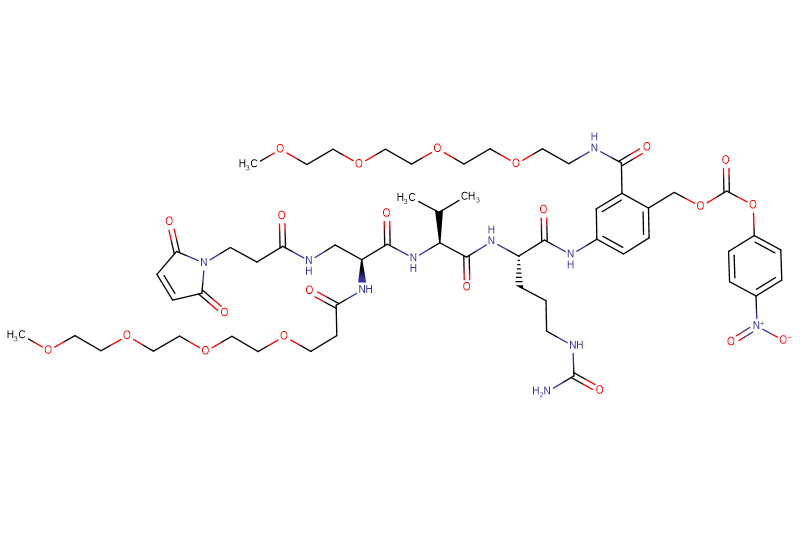 Mal-Propionyl-Dap(m-PEG4)-Val-Cit-PAB(m-PEG4)-PNP
