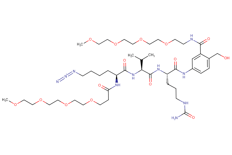 Azide-Lys(m-PEG4)-Val-Cit-PAB(m-PEG4)