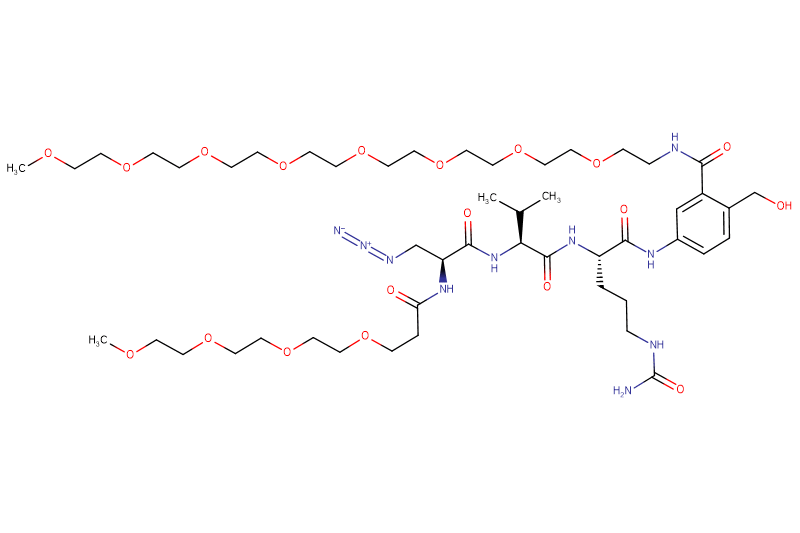 Azide-Dap(m-PEG4)-Val-Cit-PAB(m-PEG8)