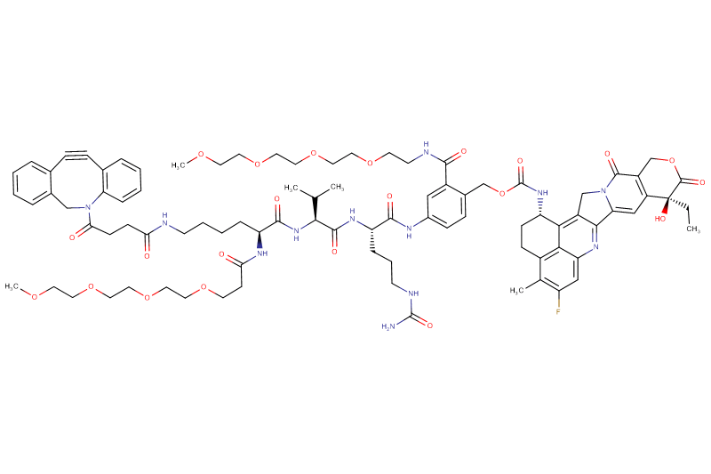 DBCO-Lys(m-PEG4)-Val-Cit-PAB(m-PEG4)-Exatecan