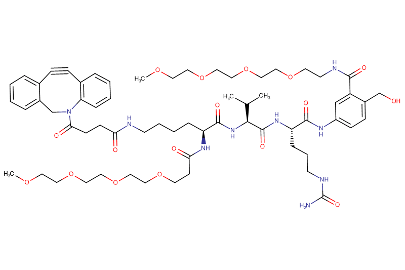 DBCO-Lys(m-PEG4)-Val-Cit-PAB(m-PEG4)