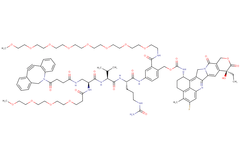 DBCO-Dap(m-PEG4)-Val-Cit-PAB(m-PEG8)-Exatecan