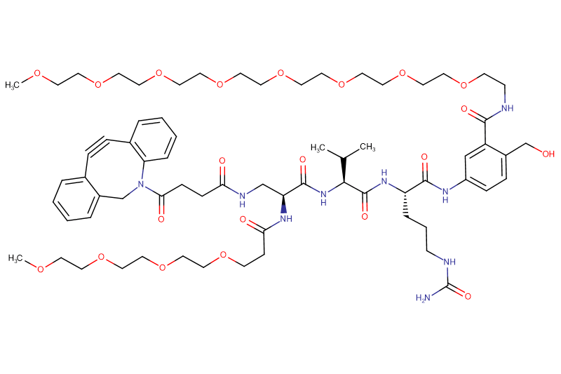 DBCO-Dap(m-PEG4)-Val-Cit-PAB(m-PEG8)
