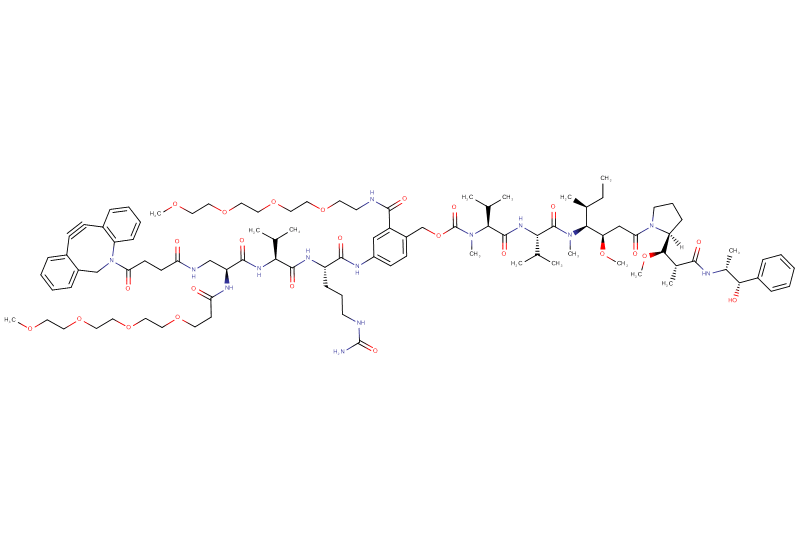 DBCO-Dap(m-PEG4)-Val-Cit-PAB(m-PEG4)-MMAE