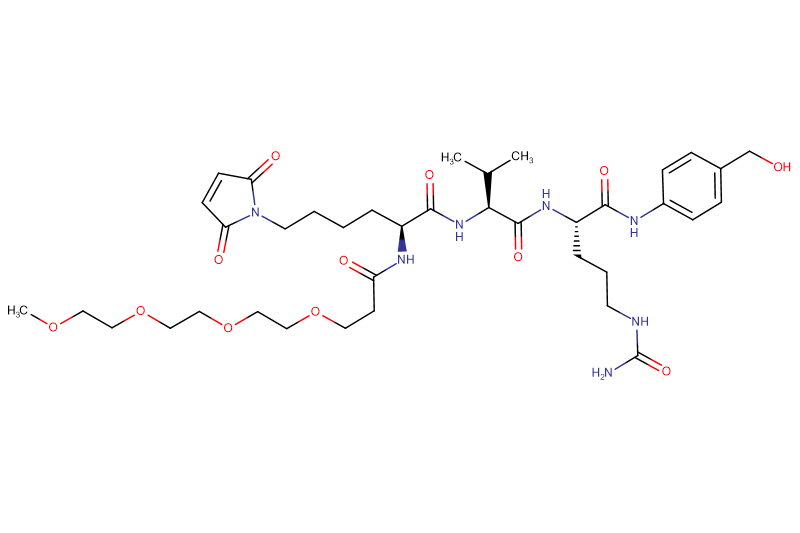 Mal-Lys(m-PEG4)-Val-Cit-PAB
