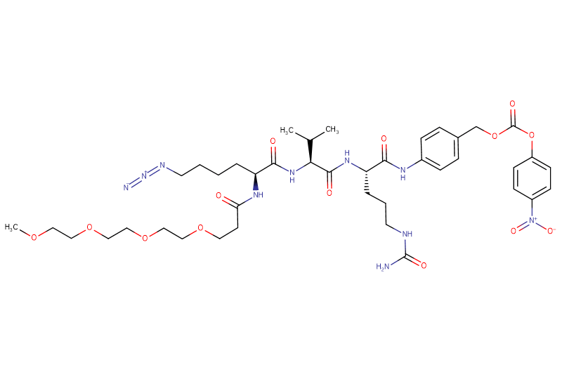 Azide-Lys(m-PEG4)-Val-Cit-PAB-PNP